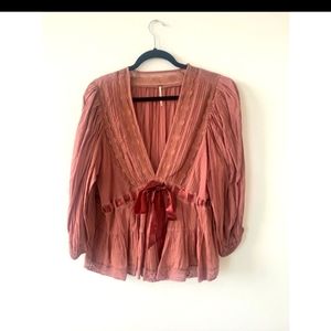 Free People Lace Blouse